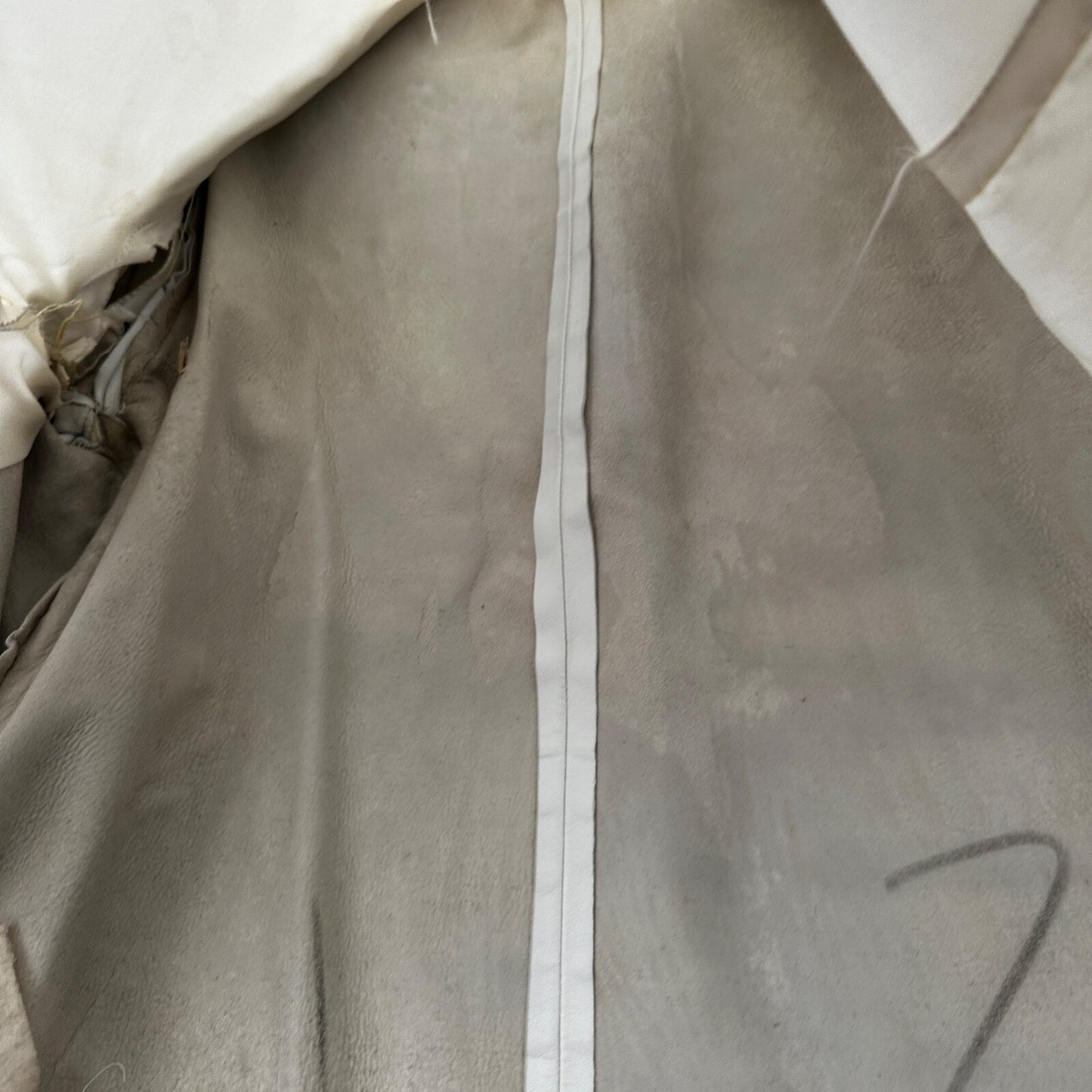 VTG White Leather Western Rancher Jacket 1960s Rockabilly Unisex 60s 50s Button