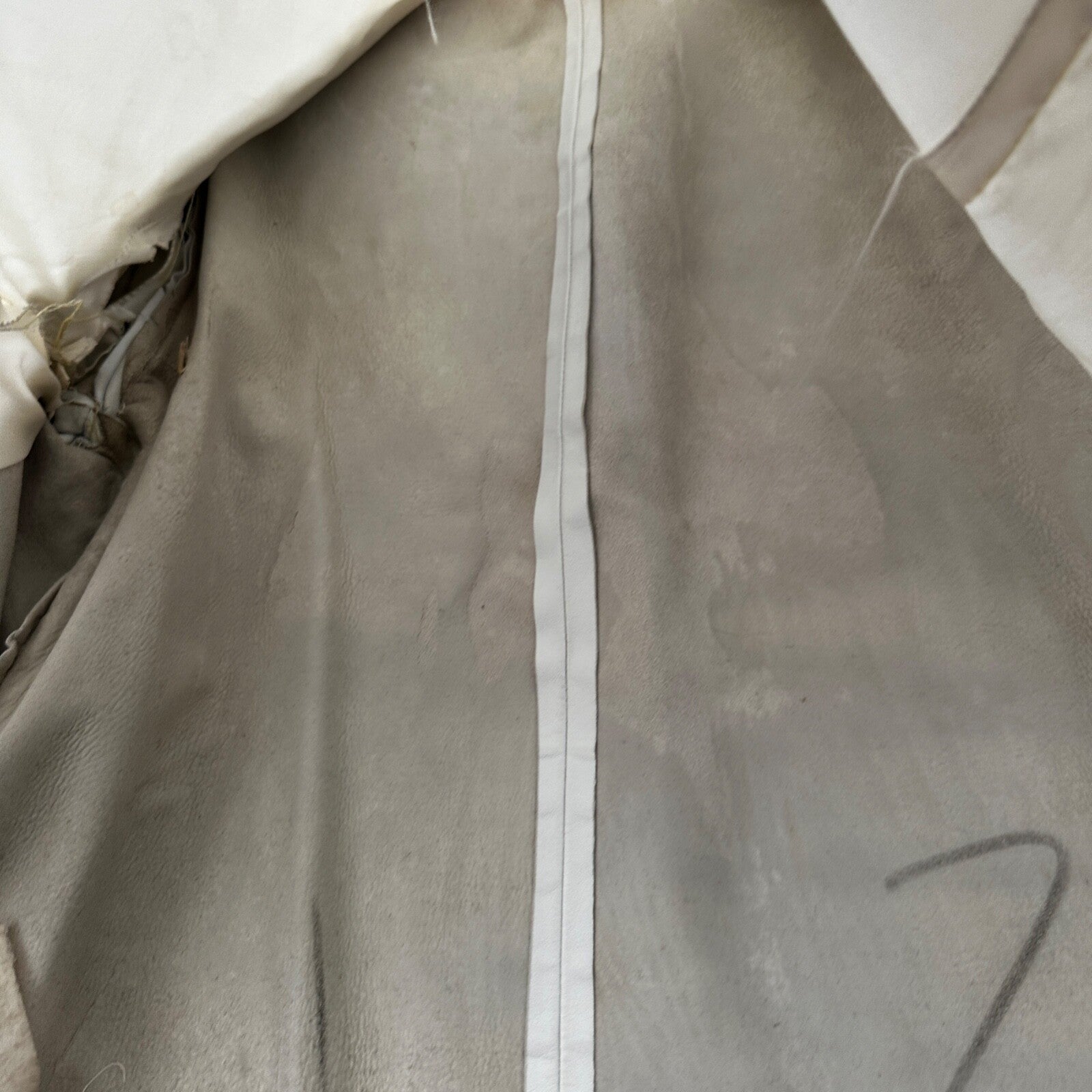 VTG White Leather Western Rancher Jacket 1960s Rockabilly Unisex 60s 50s Button