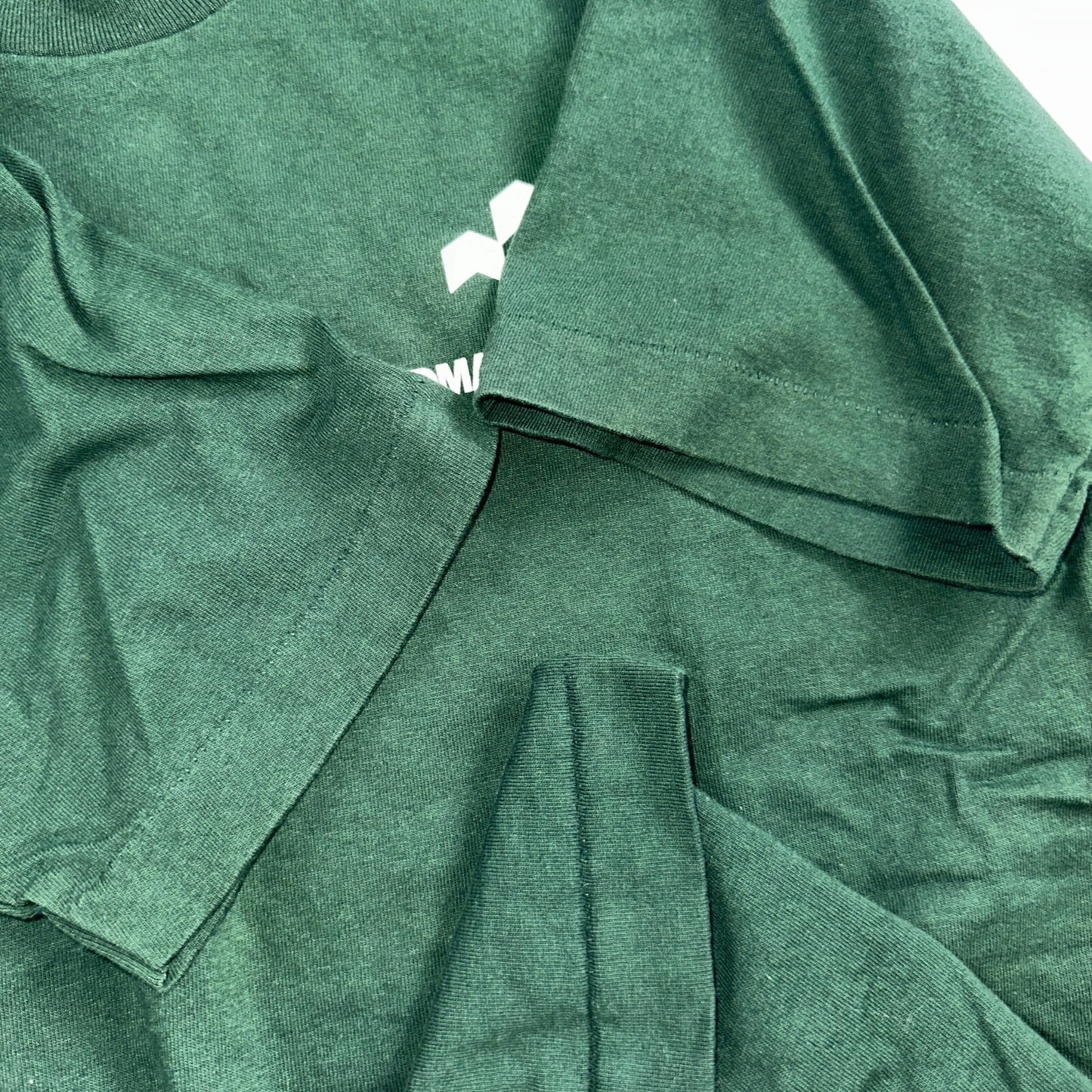 Fruit of the Loom USA Flag VTG T Shirt Redman Home Construction Large Green