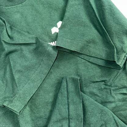 Fruit of the Loom USA Flag VTG T Shirt Redman Home Construction Large Green