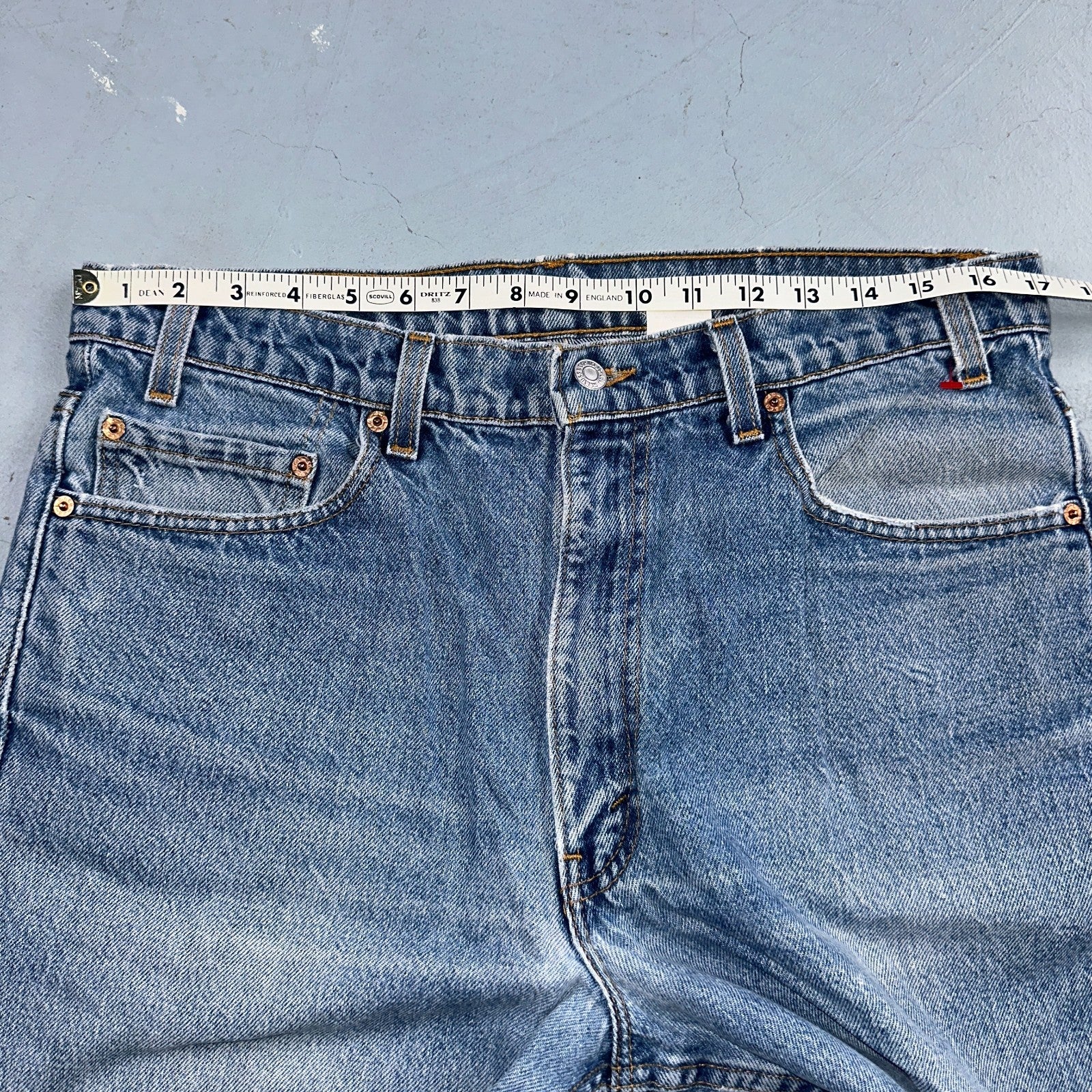 Levis 517 Jeans Mens 36x34 Black Denim Bootcut Red Tab USA Vintage 90s 34x32