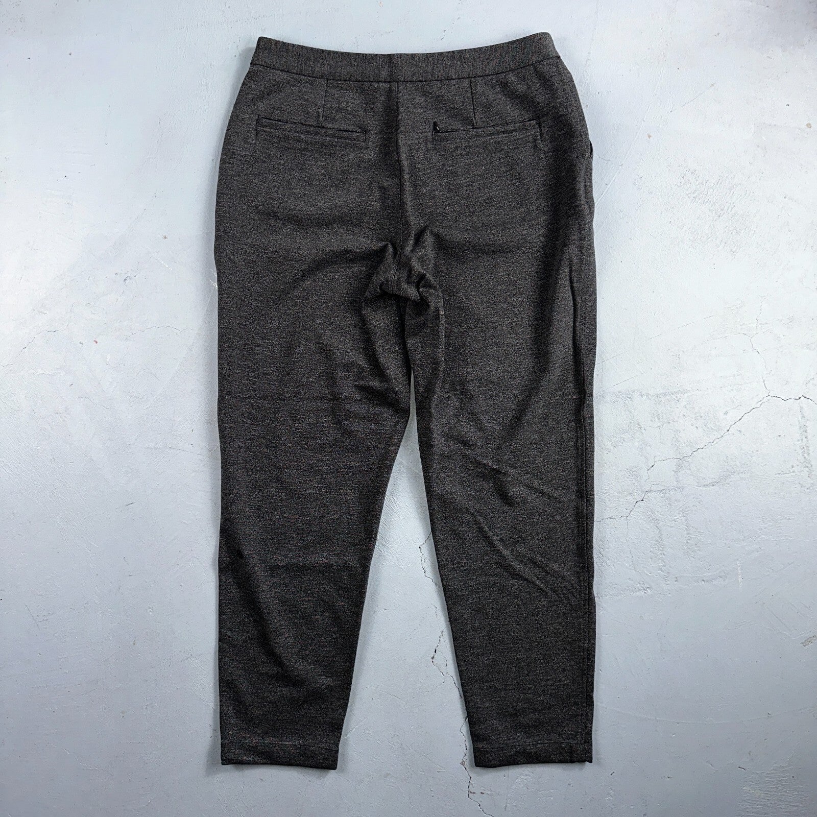 Lululemon Size 10 Grey Marle Ponte High Waist Fly Slim Fit Dress Pants Casual