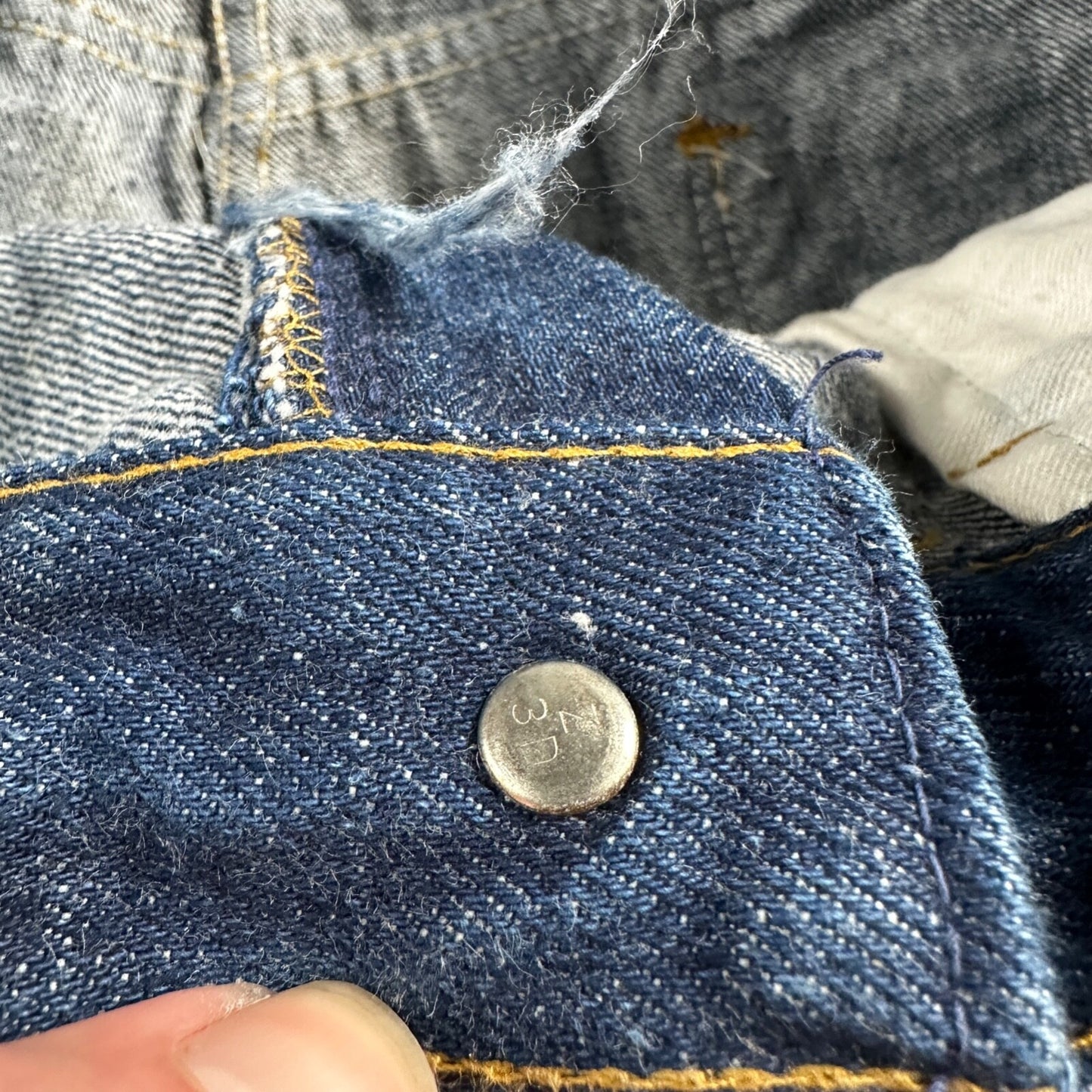 VTG 70s Sears Roebucks Jeans 34x30 Mens USA Rockabilly Dark Rockabilly Scovill