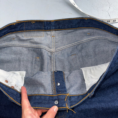 Levis 501 Vintage 90s USA XX Straight Leg Jeans Blue Dark Wash 44x36 Act 42x32