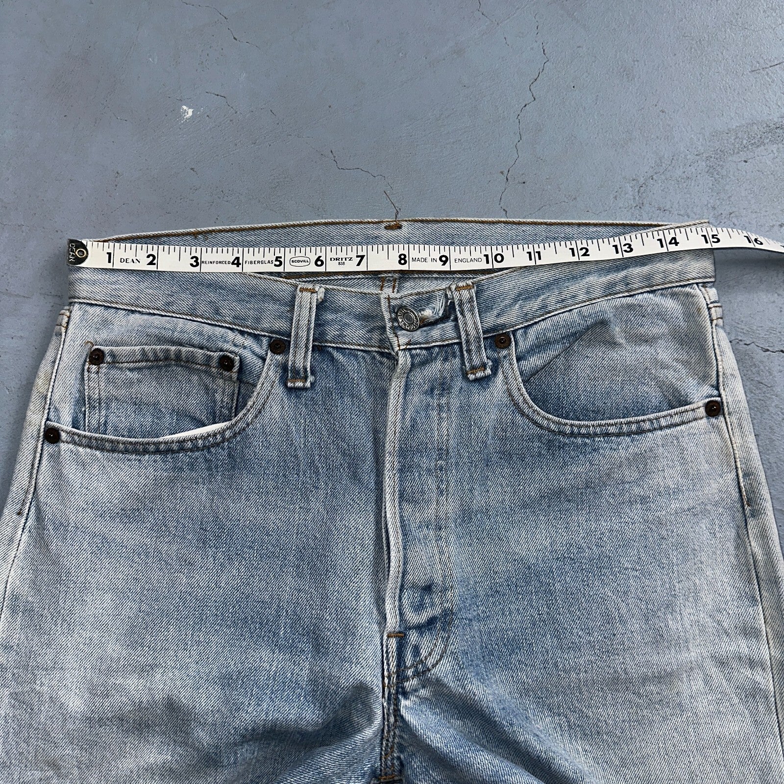 Levis 501 Vintage 80s Redline Selvedge USA XX Jeans Light Wash 1980s Act 30x29