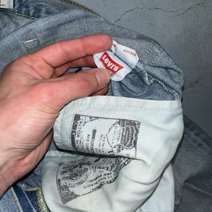 Levis 501 Vintage Y2K XX Straight Leg Jeans Blue Light Wash 34x34 Act 35x30