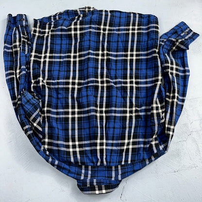 Polo Ralph Lauren VTG Oxford Shirt Plaid Stripe Button Down Up 90s Mens M Blue