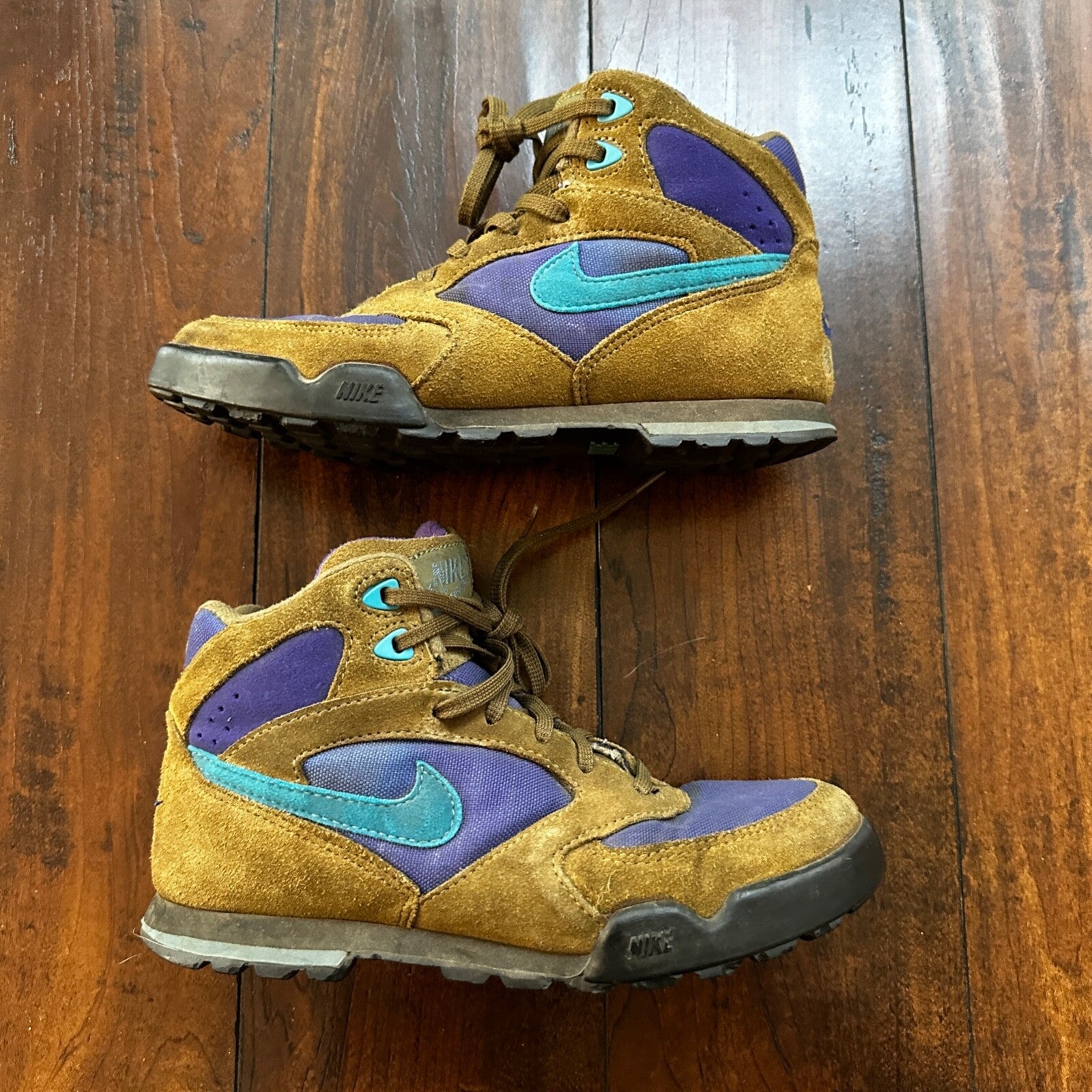 Vtg 90s Nike Caldera Plus Hiking Boots Womens Sz 7.5 Camp Trail Walking Travel