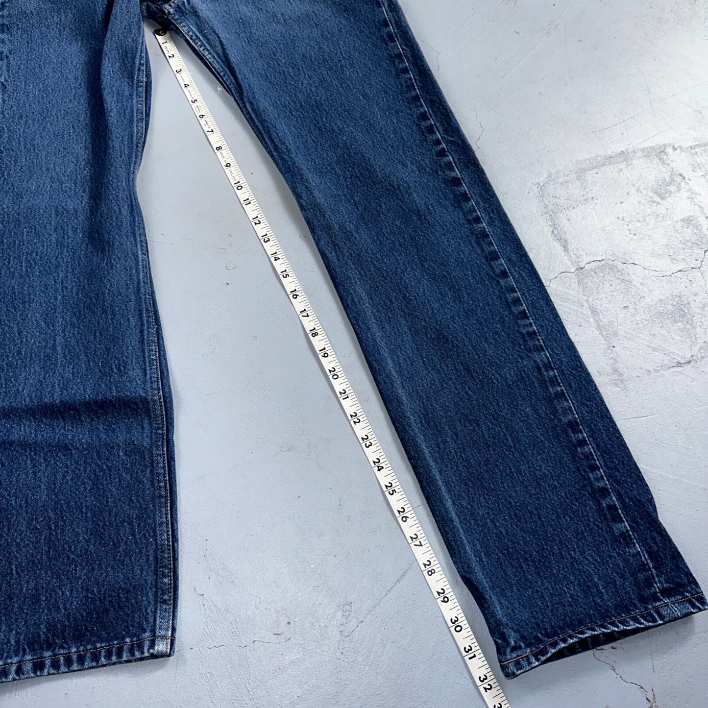 Levis 501 Vintage 90s XX Straight Leg Mexico Jeans 31x36 Dark Wash Act 29x32