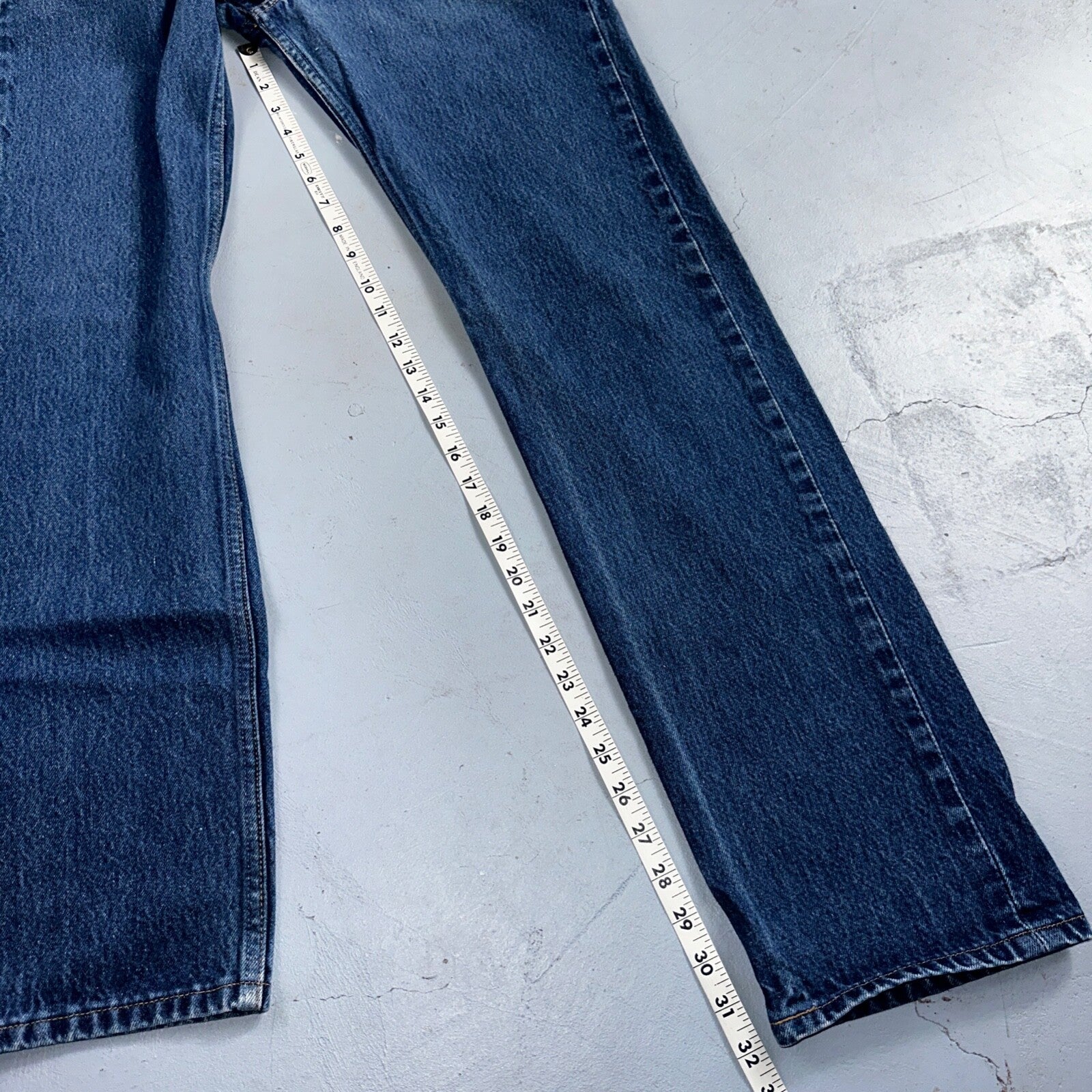 Levis 501 Vintage 90s XX Straight Leg Mexico Jeans 31x36 Dark Wash Act 29x32