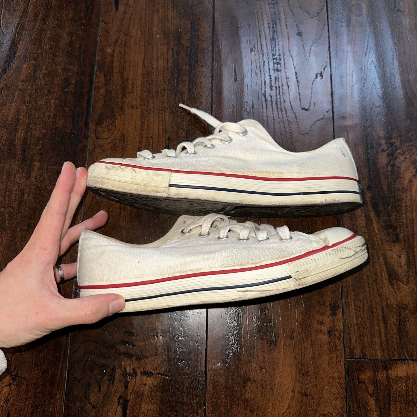 Vintage 50s CONVERSE Chuck Taylor Star Low Blue Label 7.5 1950s 60s USA RARE