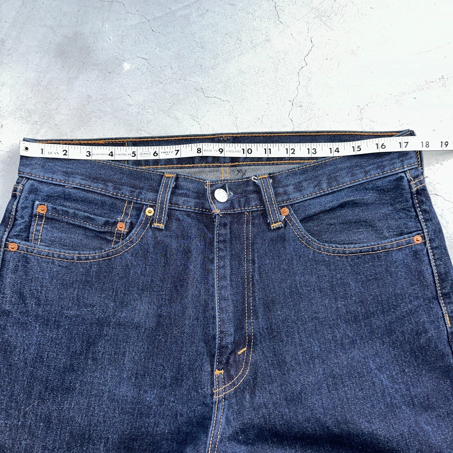 Levis 505 Vintage Y2K Straight Leg XX 2000s Jeans 34x30 Dark Wash Denim