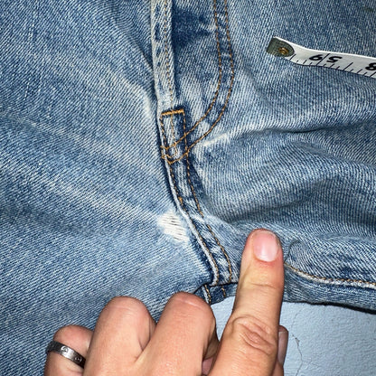 Levis 501 Vintage Y2K 90s XX Straight Leg Jeans Blue Light Wash 36x32 Act 33x30