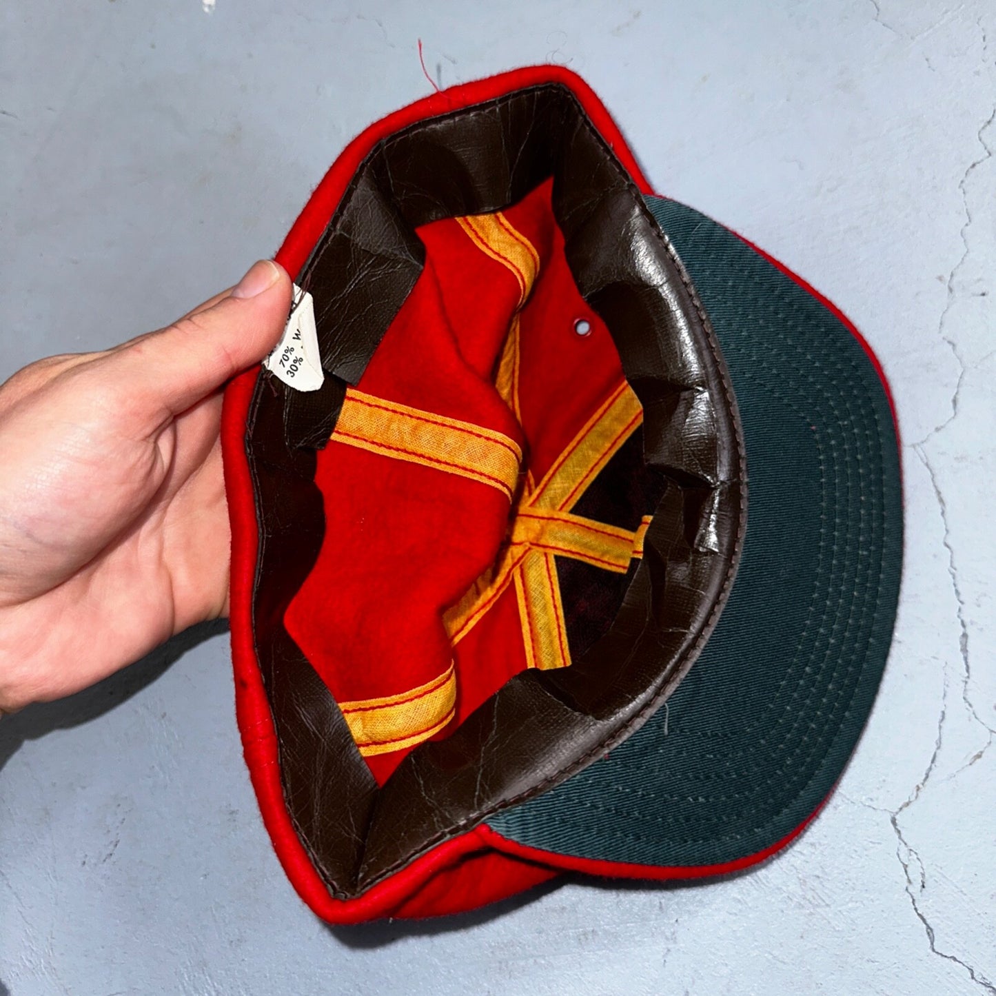 Caveman Camper Oregon VTG Hat Cap Snapback Grant Pass Very Rare Wool 1960s 60s