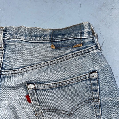 Levis 501 Vintage 80s Redline Selvedge USA XX Jeans Light Wash 34x40 Act 32x36