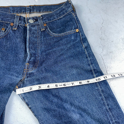 Levis 501 Vintage 80s Redline Selvedge USA XX Jeans Dark Wash 27x34 Act 25x31