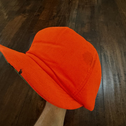 Fishing Funny Orange Vintage Hat Cap Snapback 80s Hunting Basic Simple