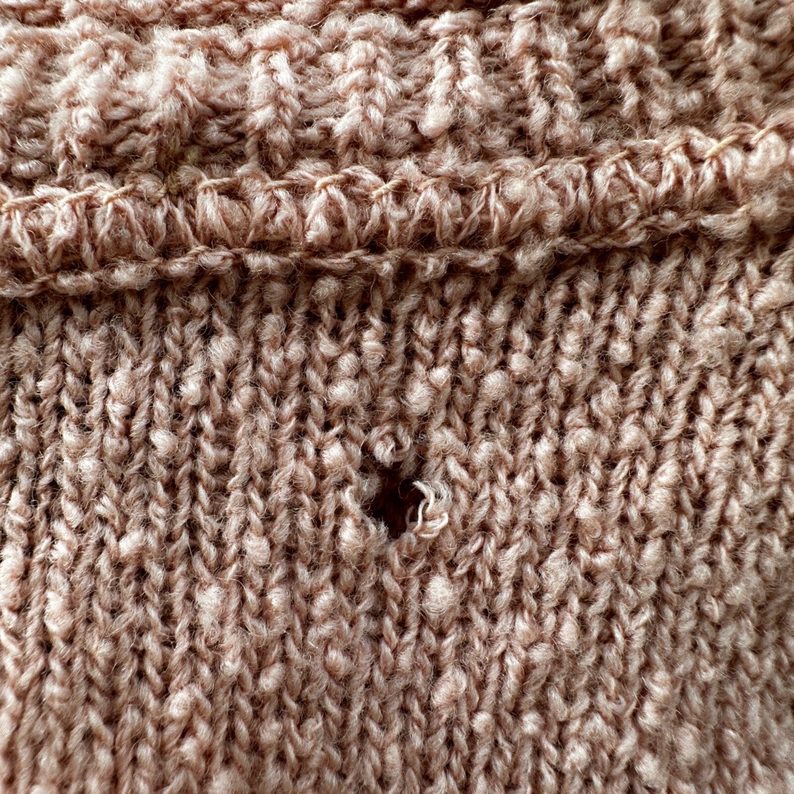 VTG 1960s Pink Knit Cardigan Sweater Rockabilly 60s Wool Belted Chapter House