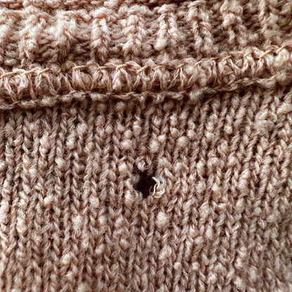 VTG 1960s Pink Knit Cardigan Sweater Rockabilly 60s Wool Belted Chapter House