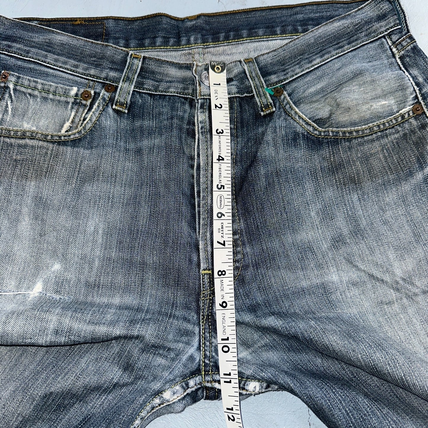 Levis 501 Vintage Y2K XX Straight Leg Jeans Blue Med Wash 33x30 Act 32x28