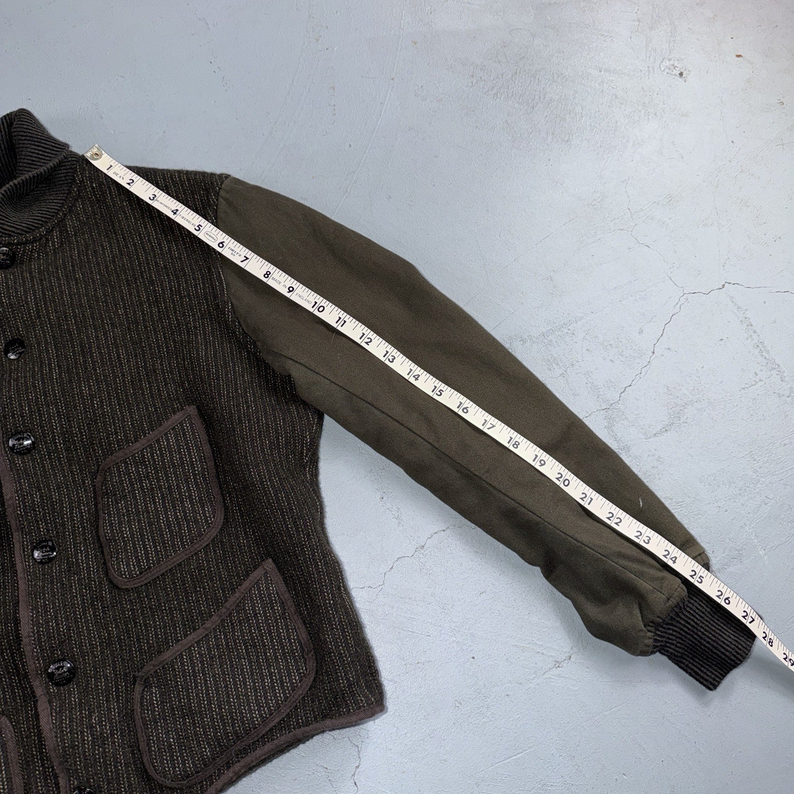 RRL Double RL Ralph Lauren Browns Beach Knit Jacket Black Gray Snap Size Small