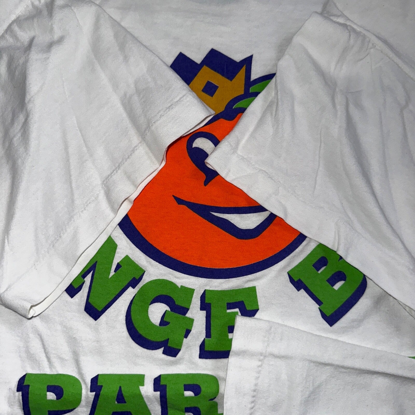 Orange Bowl Parade Miami Florida 90s VTG T Shirt Screen Stars 1995 Art Fun Music