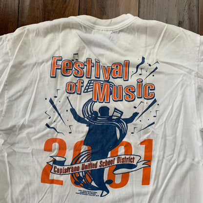Music Festival 2001 Y2K Vintage T Shirt Jazz Rock Punk Capistrano California 