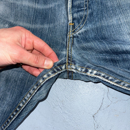 Levis 501 Vintage Y2K XX Straight Leg Jeans Blue Med Wash 33x34 Act 31x28