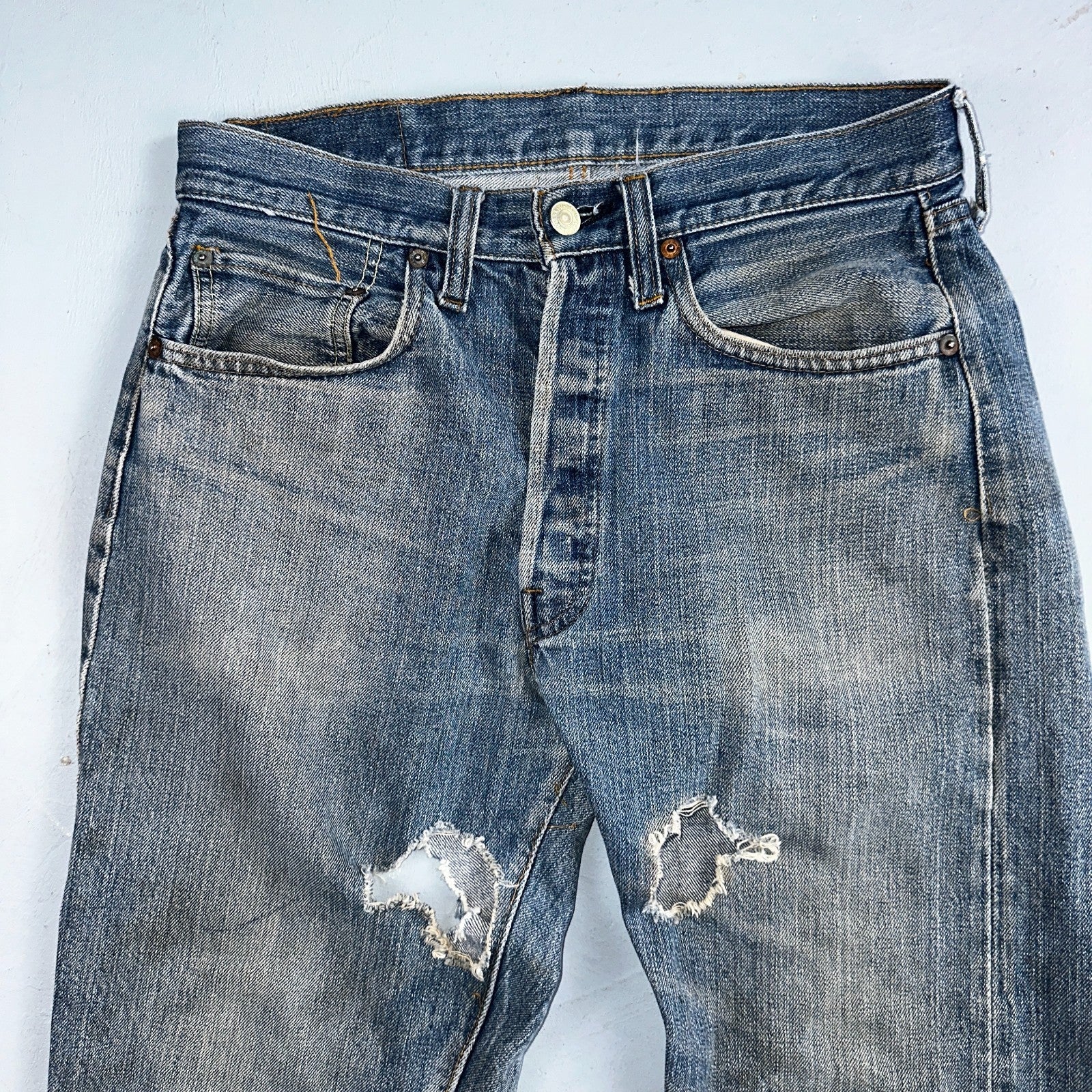 Levis 501 Vintage 70s SS Redline Selvedge USA XX Jeans Med Wash 32x34 Act 30x29