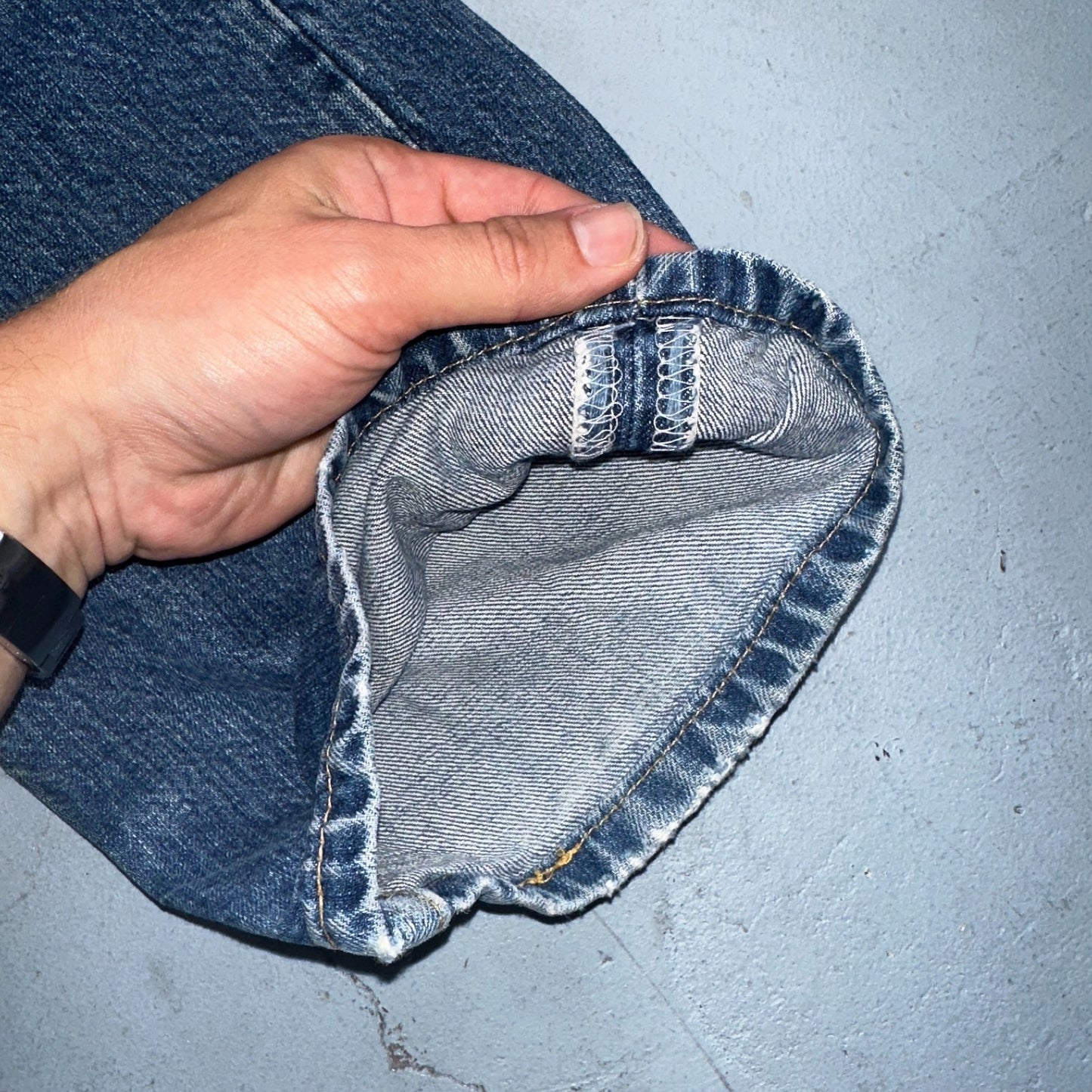 Levis 501 Vintage 90s Spain XX Straight Leg Jeans Blue Med Wash 38x34 Act 38x33