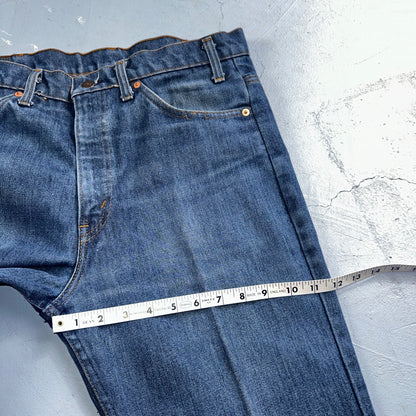 Levis 517 VTG Jeans Mens 34x36 Blue Boot Cut Orange Tab Western USA 80s 33x36