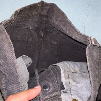 Levis 501 Vintage Y2K 90s XX Straight Leg Jeans Gray Light Wash 28x30 Act 27x28