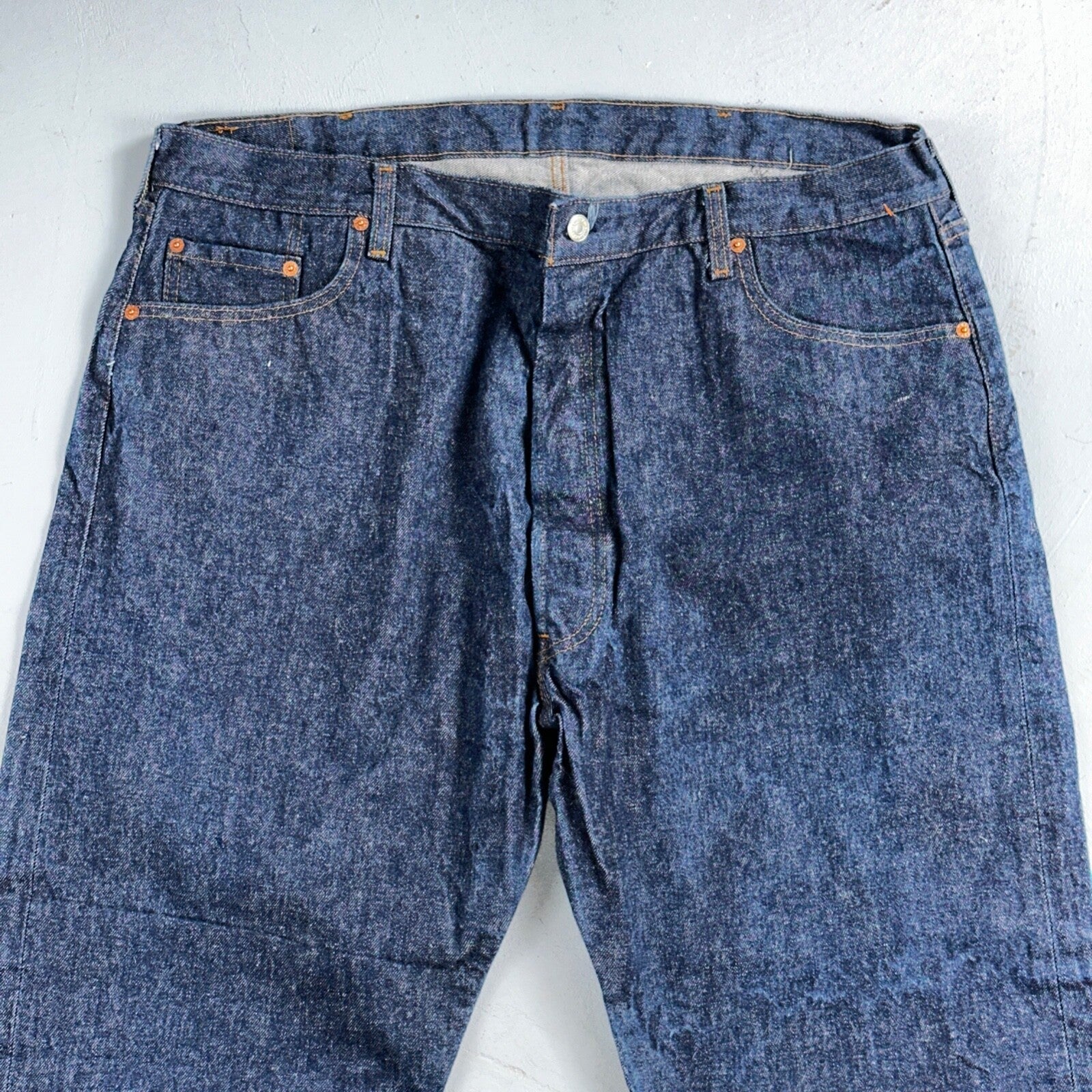 Levis 501 Vintage 80s USA XX Straight Leg Jeans Blue Dark Wash 46x30 Act 40x27