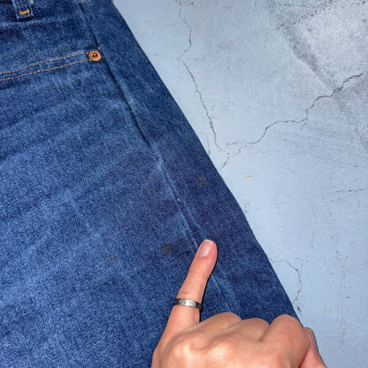 Levis 505 Vintage 80s 20505-0217 Orange Tab Dark 501 Jeans 36x34 USA 1980s