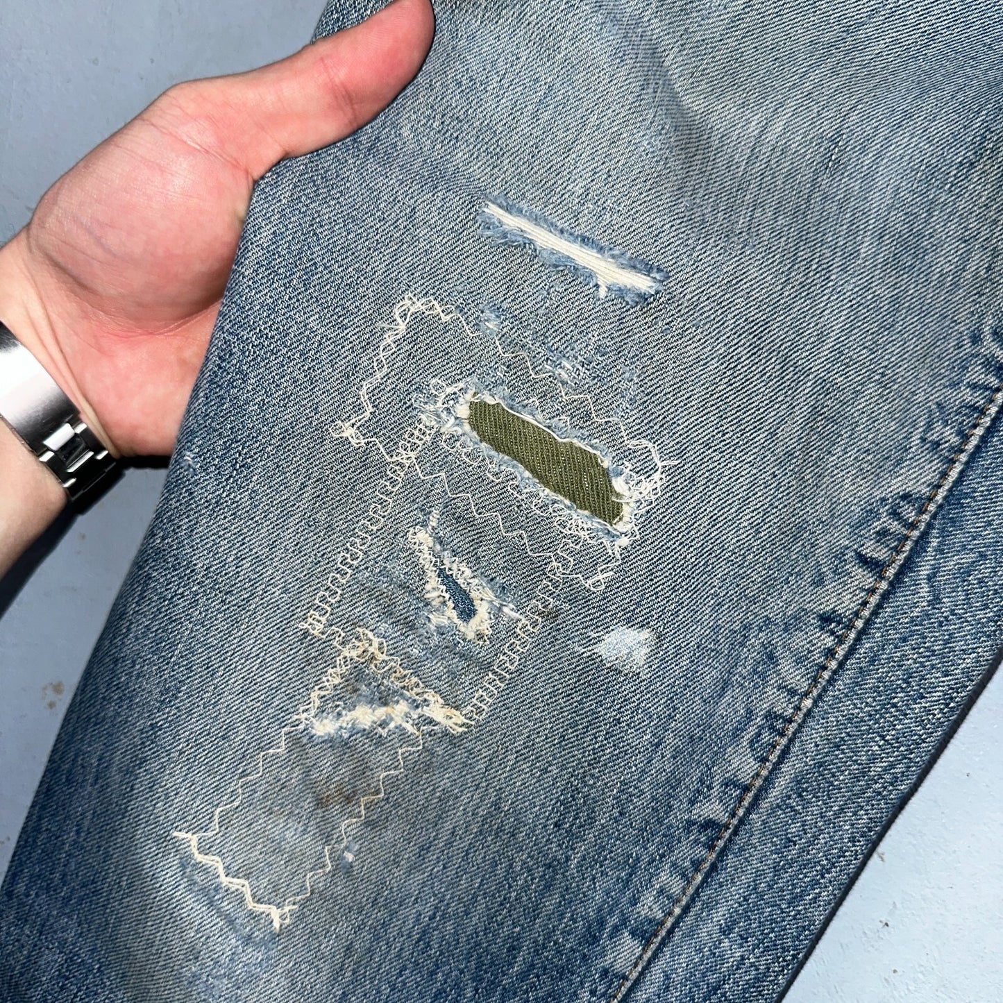 Vintage LEVIS 505 Jeans Big E 1960s Denim 30x26 USA 60s 501 502 Talon Zipper