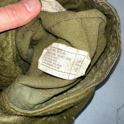 Mil Spec 1982 Hat Cap Cold Weather Insulating Helmet Liner Sn72-6030 Size 7-1/2