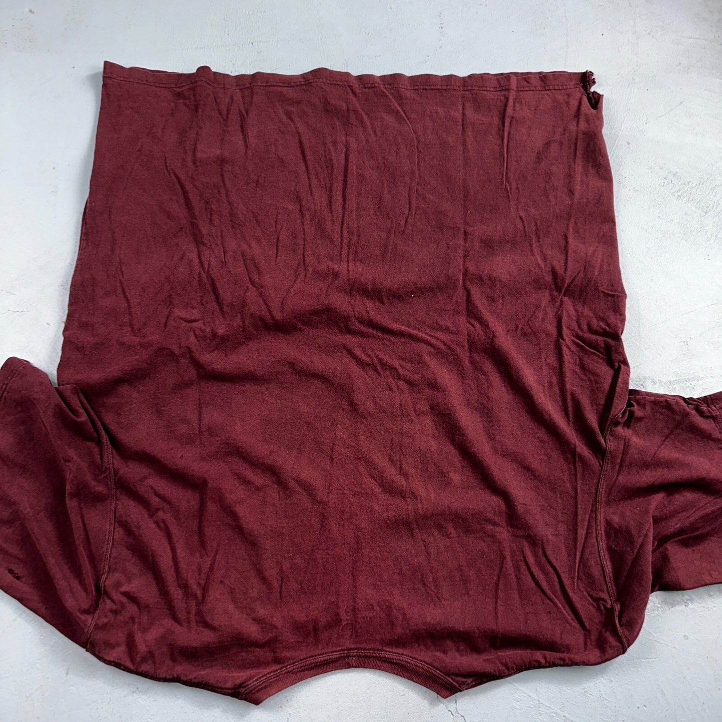 Carhartt K87 PRT Fit Pocket T-Shirt Mens 2XL Maroon Purple Thrashed Holes Worn