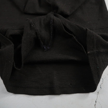 Antique 1920s Black Solid Wool Bathing Suit Women Swimsuit Art Deco 20s 30s