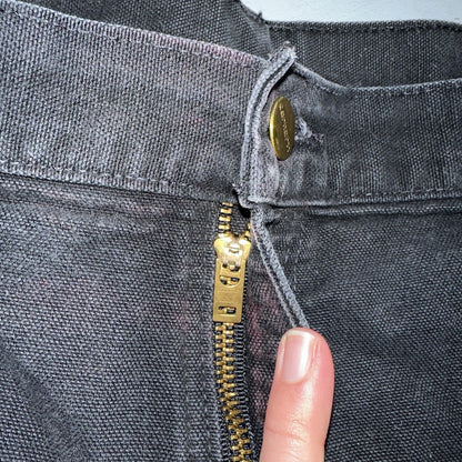 Carhartt VTG Double Knee Carpenter Pants Mexico B01 B136 BLK Black Act 40x32