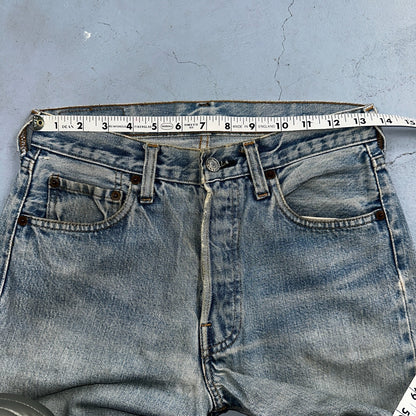 Levis 501 Vintage 80s Redline Selvedge USA XX Jeans Light Wash 29x34 Act 27x28