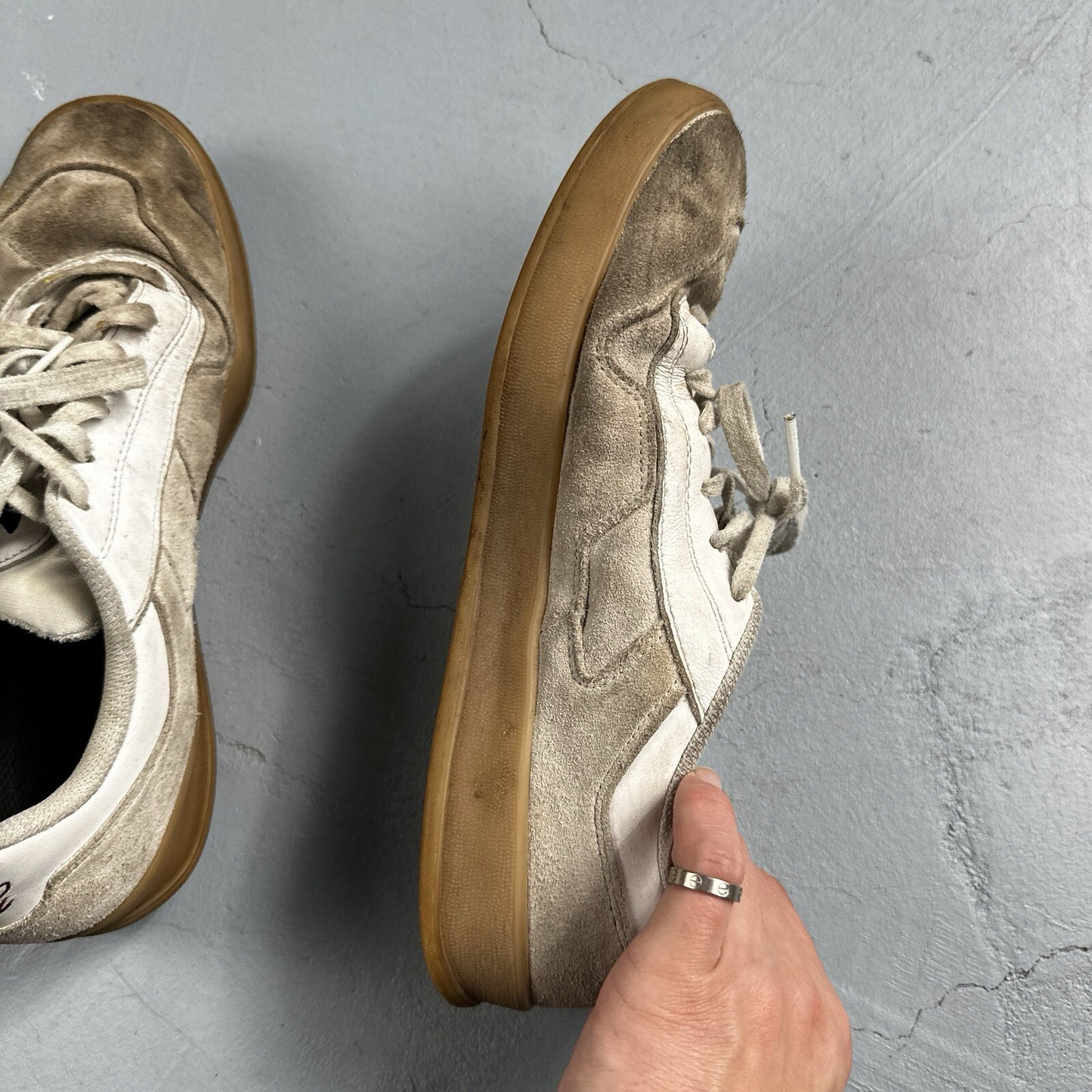 adidas x Mark Gonzales ALOHA SUPER IG5265 Low Top Sneakers US 9 White Used