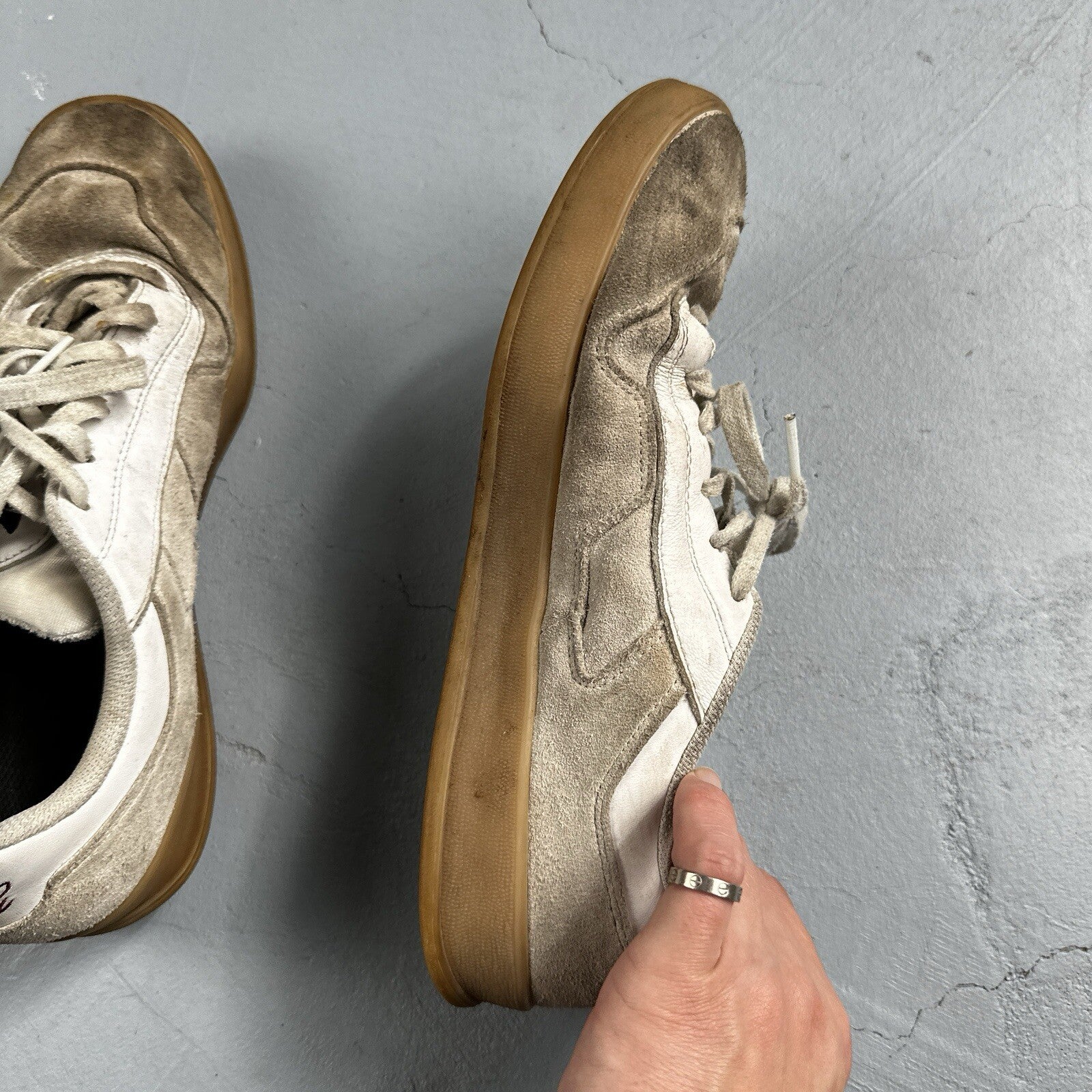 adidas x Mark Gonzales ALOHA SUPER IG5265 Low Top Sneakers US 9 White Used