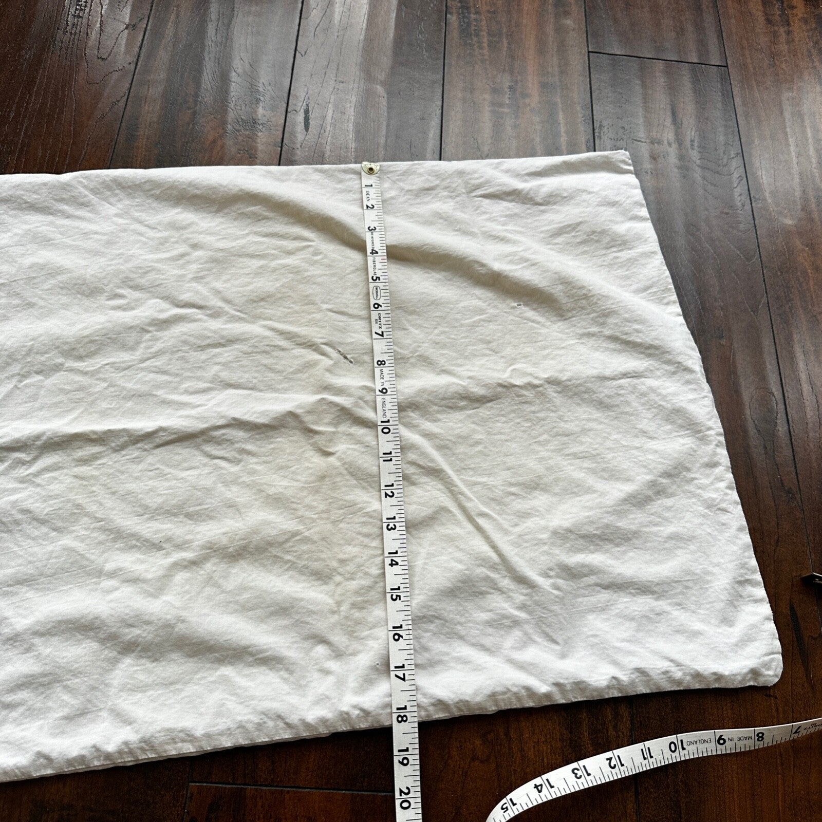 VTG WWII Pillow White Cotton USN Cover 1940s US Army Pillowcase 40s 50s