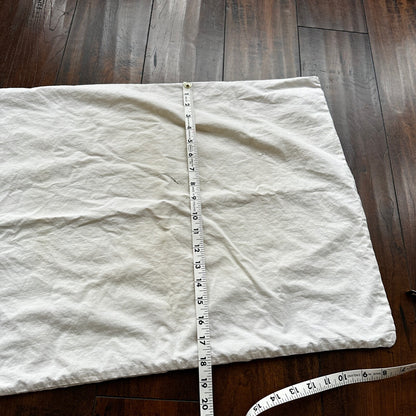 VTG WWII Pillow White Cotton USN Cover 1940s US Army Pillowcase 40s 50s