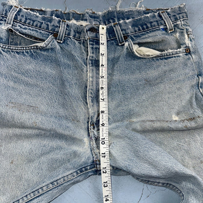 Levis 517 Vintage 80s USA Orange Tab Bootcut Flare Blue Worn Jeans Act 34x31