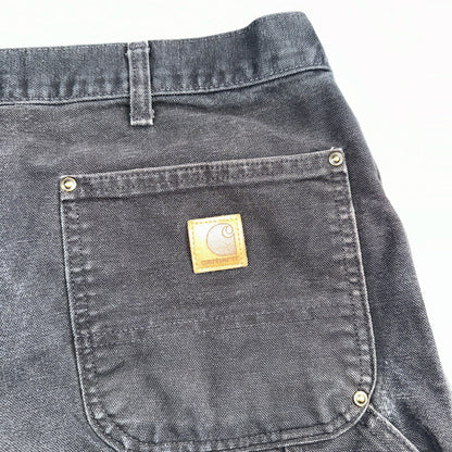 Carhartt VTG Double Knee Carpenter Pants Mexico B01 B136 BLK Black Act 40x32