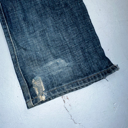 Levis 501 Vintage Y2K XX Straight Leg Jeans Blue Med Wash 33x34 Act 34x32