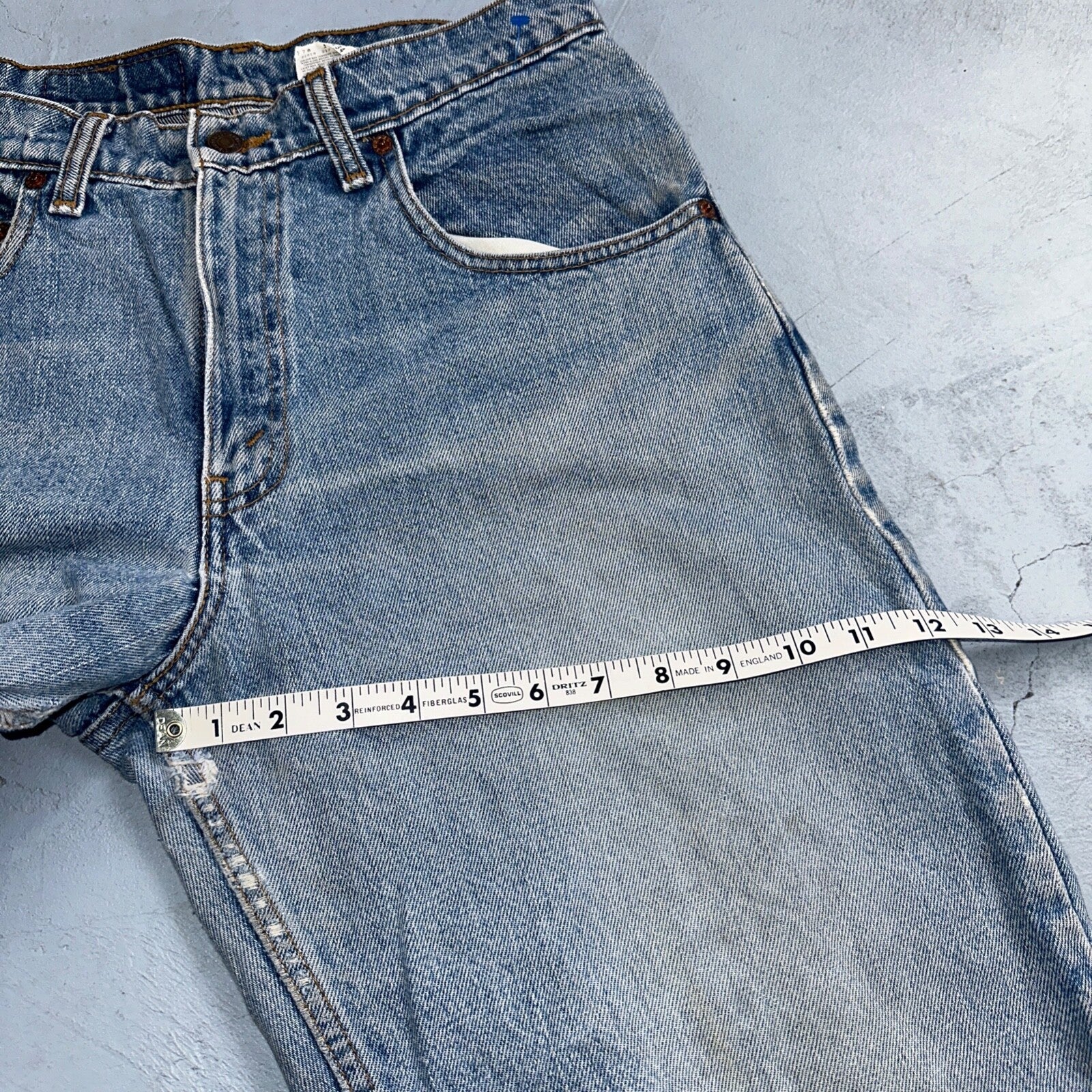 Levis 560 Vintage 90s Canada Red Tab Loose Fit Tapered Leg Blue Jeans 31x34