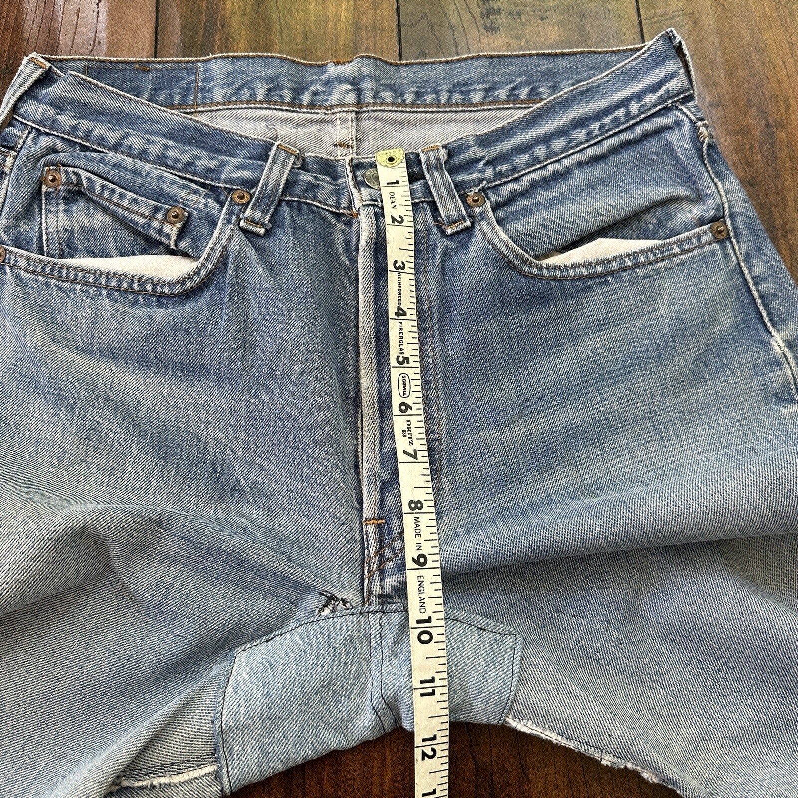 Levis Vintage 80s Redline Selvedge USA 501 XX Jeans 66 70s Light 32x36 Act 29x30