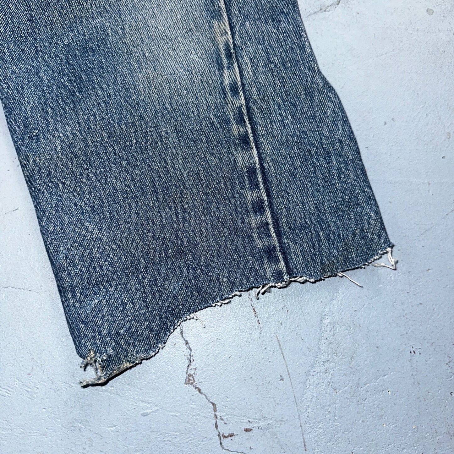 Levis 501 Vintage 80s Redline Selvedge USA XX Jeans Light Wash Capri Act 30x25